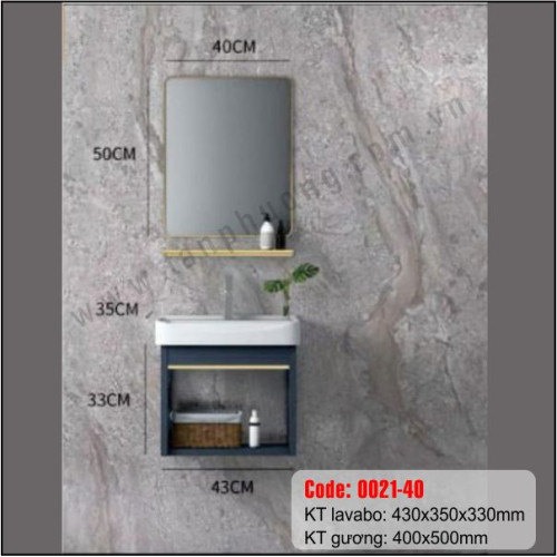 TỦ LAVABO NHÔM CAO CẤP 0021-40